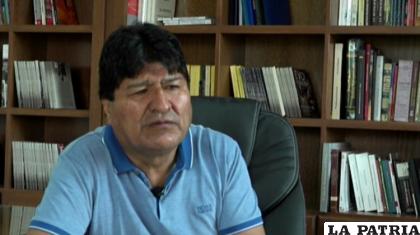 Evo Morales durante su programa dominical “Evo es Pueblo” /RR.SS.