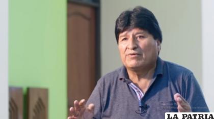 Evo Morales en el documental “Noviembre rojo” /ANF