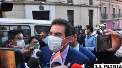 Manfred mencionó como ejemplo, su visita a la ciudad de La Paz /APG