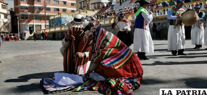 Los rituales para la Pachamama estuvieron
presentes como agradecimiento / LA PATRIA