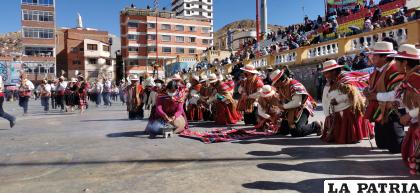 El ritual de agradecimiento fue realizado por pobladores 
