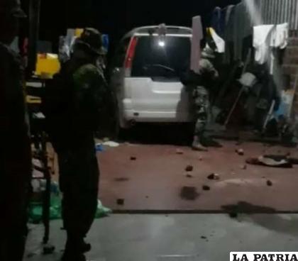 Los uniformados fueron atacados la noche del 22 de julio 
/Captura de video
