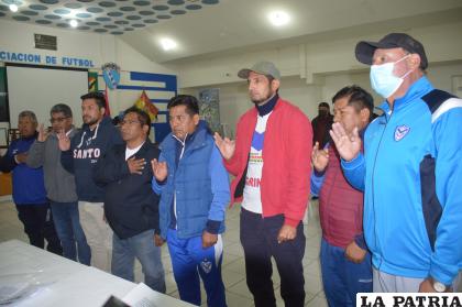 El nuevo directorio del club San José fue posesionado inmediatamente /LA PATRIA