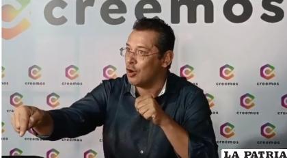 El diputado de Creemos, Walthy Egüez 
/CAPTURA DE PANTALLA