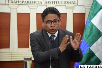 El ministro de Justicia, Iván Lima /La Razòn