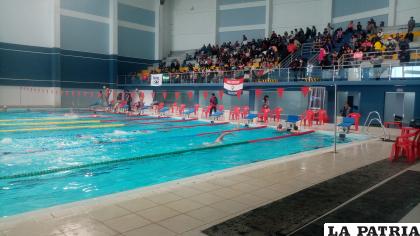 Intensa actividad en la Piscina Olímpica en el desarrollo del torneo 