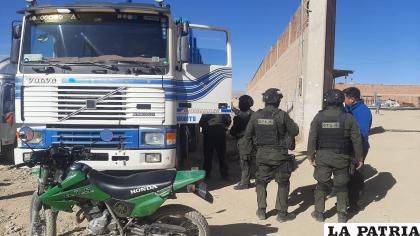 Efectivos policiales del GTS frustraron la acción ilegal de los conductores /LA PATRIA
