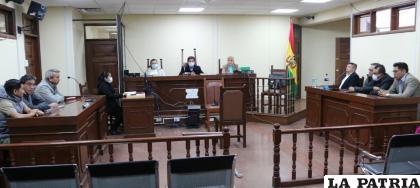 Lectura de la sentencia que confirmaba la autoría del abogado /Fiscalía