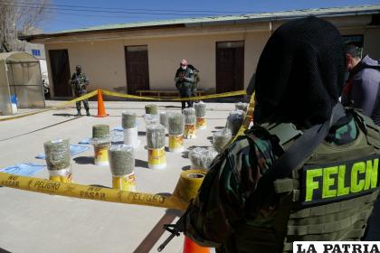 Tras la incautación, la afectación al narcotráfico fue de 112.940 dólares /LA PATRIA