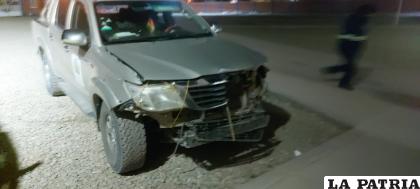 El motorizado resultó con daños materiales /LA PATRIA
