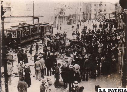 La inestabilidad en los Balcanes tuvo como resultado el inicio de la Primera Guerra Mundial. La imagen muestra disturbios en Sarajevo en 1914 / PD