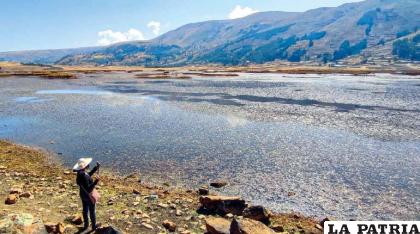 La laguna Larati acumula sólo el 40% de su capacidad /DANIEL JAMES