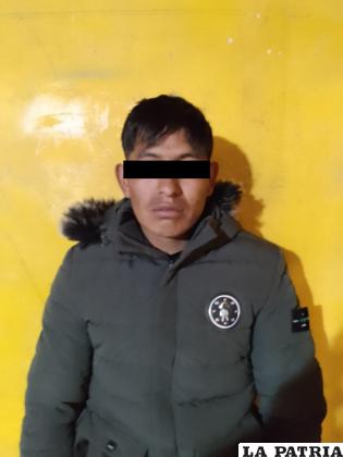 El acusado por robo agravado /Cortesía