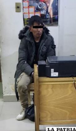 Las víctimas del robo lo encontraron en una localidad de Potosí /Cortesía