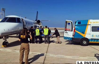 Mario Bello, herido en Bolivia llega a Antofagasta /La Tercera