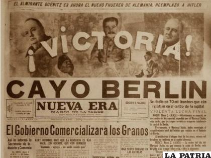 La tapa de un periódico latino reflejaba ese hecho histórico /SOBREHISTORIA