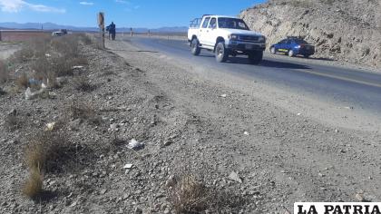 La curva por la que salió de la carretera /CORTESÍA