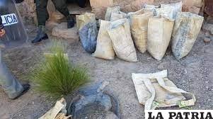 ??Chalequeros? fueron detenidos con más de 200 libras de mineral /IMAGEN REFERENCIAL