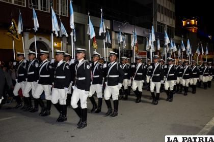 Los lanceros, grupo prestigioso de alumnos 