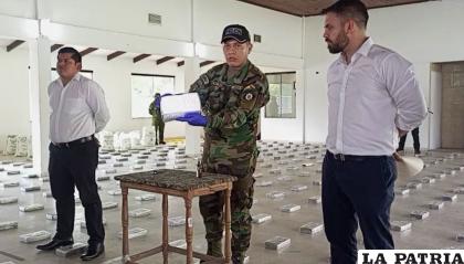 Autoridades en la presentación de resultados de los operativos /Erbol