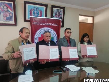 Firma de convenio entre el Sedes y la Dirección del Régimen Penitenciario /LA PATRIA