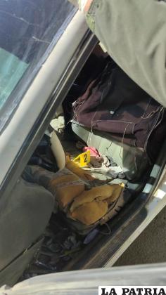 Hallaron varias prendas íntimas femeninas en el motorizado /Cortesía
