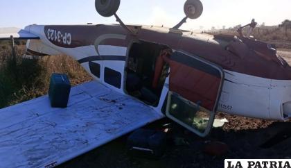 La avioneta que cayó en Argentina 
/Ministerio de Seguridad de Chaco
