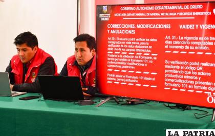 Gobernación de Oruro cumple con socialización del Formulario 101 /GADOR
