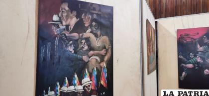 Las obras se exponen el Hall del Paraninfo Universitario /LA PATRIA