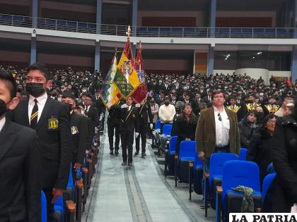 Los estandartes del Ignacio León fueron condecorados con sendos reconocimientos /LA PATRIA