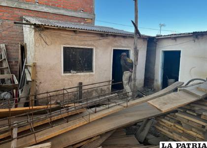 Sector de la carpintería en la que se halló documentos de los prófugos /Cortesía 