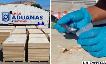  La sustancia controlada estaba adherida a las planchas de madera / Portal Porturario