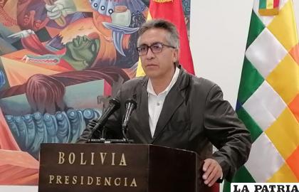 El viceministro de Gestión Gubernamental, Gustavo Torrico /ERBOL