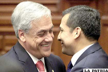 Presidente de Chile, Sebastián Piñera, le dijo al presidente de Perú, Ollanta Humala, que con el fallo de La Haya el mundo no se termina