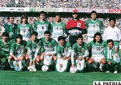 Selección que clasificó al Mundial de 1994