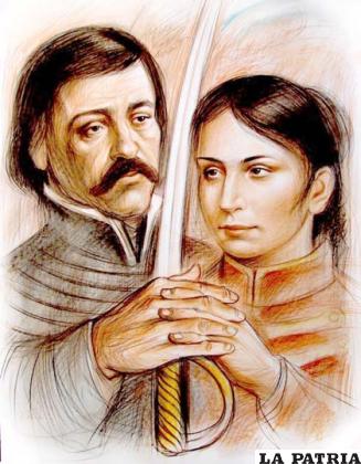 Juana Azurduy combatía junto a su esposo Manuel Padilla