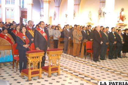 Autoridades asistieron al Te Deum 