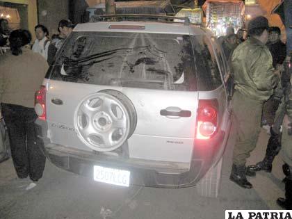 El motorizado del infractor que ingresó en contra ruta