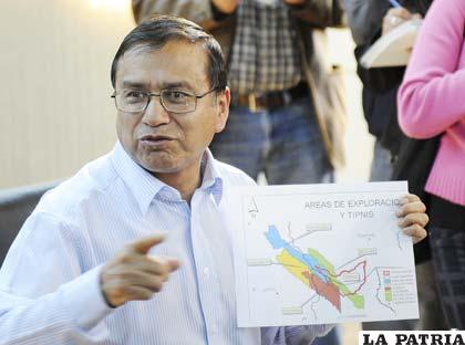 El ministro de Hidrocarburos, José Luis Gutiérrez admitió que el Gobierno quiere buscar hidrocarburos en el Tipnis