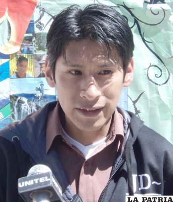 Ajax Sangüeza, presidente del Fobomade Oruro