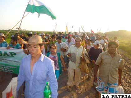 Marcha del Tipnis en su segundo día