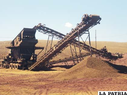 La empresa que explota hierro, trabaja en base a acuerdos con concesionarios