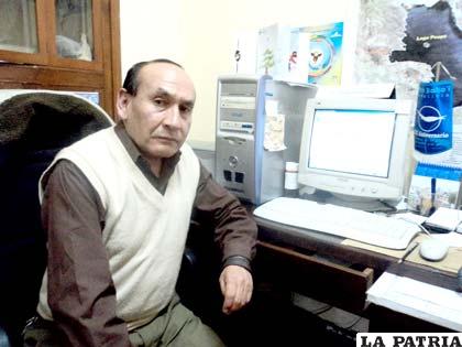 Hugo Mollinedo, director del Senamhi Oruro