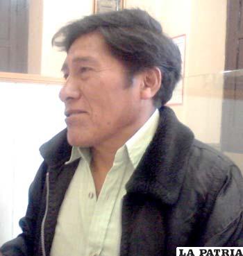 Eugenio Blanco, presidente del Comité Cívico de Caracollo