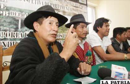 Dirigente de la Conamaq, Rafael Quispe