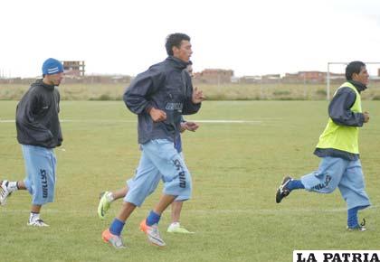 Jugadores de San José en el entrenamiento