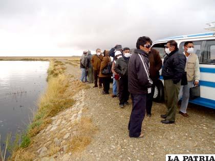 Visita a la planta de tratamiento de aguas servidas 