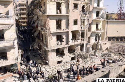 Destrucción en las poblaciones de Alepo y Damasco provocados por los enfrentamientos entre rebeldes sirios y las tropas del régimen /diario.latercera.com