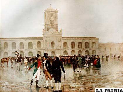 La concentración el 25 de mayo de 1809 en la ciudad de Charcas