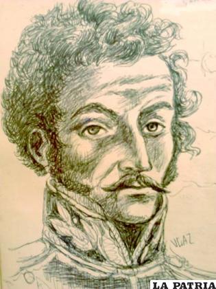 Retrato de Bolívar conservado en Caracas